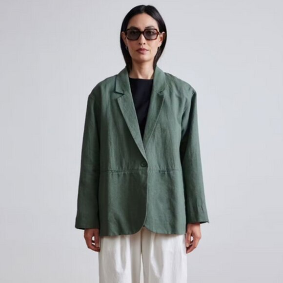 Apiece Apart Jackets & Blazers - Apiece Apart Oversize Boyfriend Blazer – Thyme Green - S